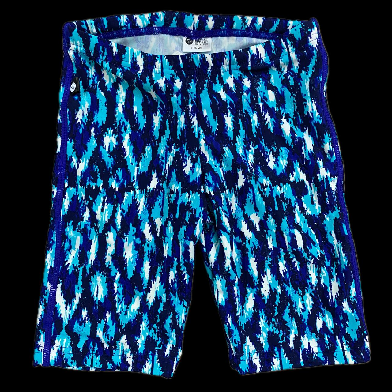 Rippled Effect Mens Jammers - Shades of Blue