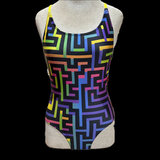Rippled Effect Womens One Piece - Pipes