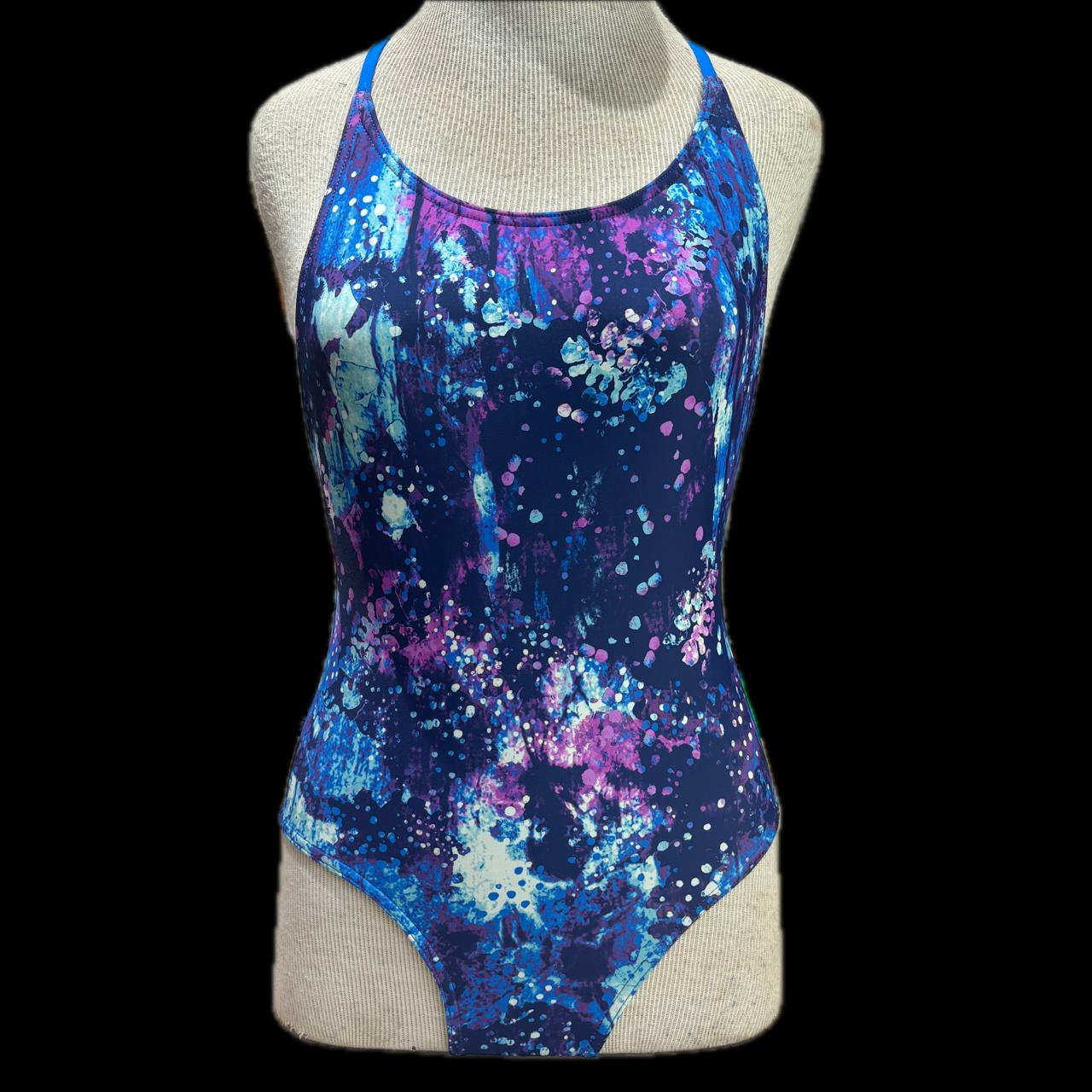 Rippled Effect Womens One Piece - Rock Pool