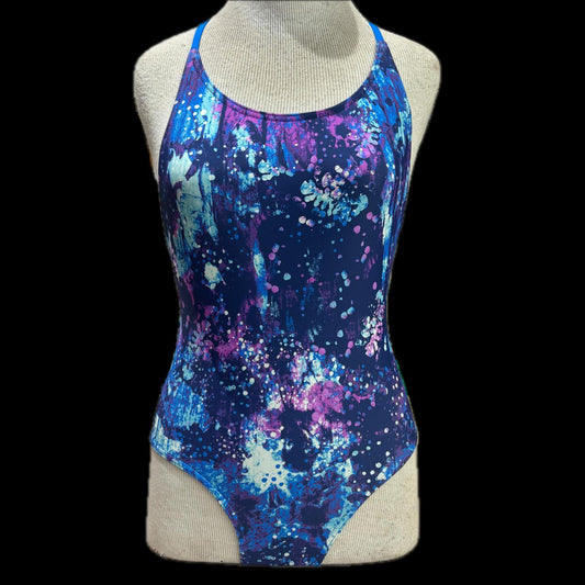 Rippled Effect Womens One Piece - Rock Pool