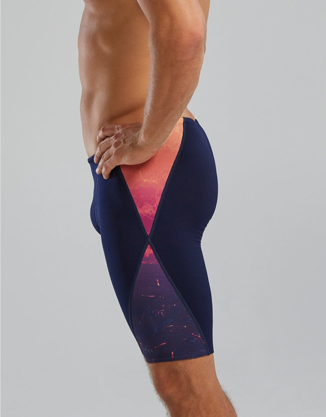 TYR Men's Durafast Elite Infrared Blade Jammer - Navy/Multi