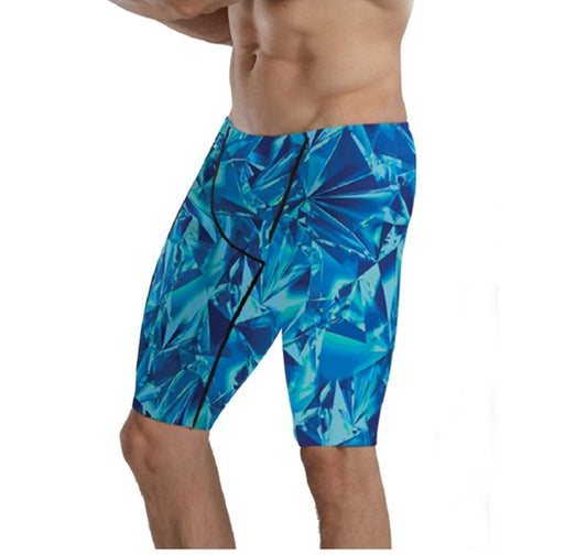 TYR Men's Durafast Elite Crystalized Jammer - Blue