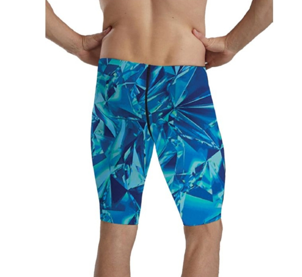 TYR Men's Durafast Elite Crystalized Jammer - Blue
