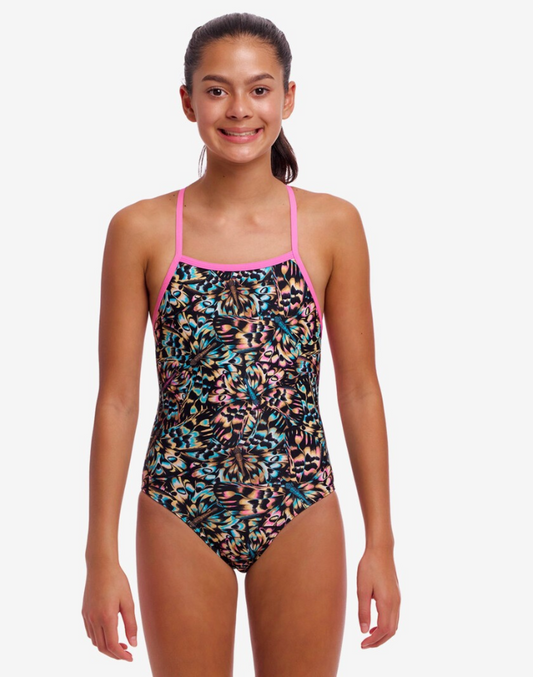 Funkita Girls Strapped In One Piece - Copper Cluster