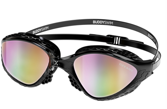 Buddyswim OzeanX Goggles Bk/iridium mirror