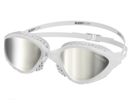 Buddyswim OzeanX Goggles white/silver mirror