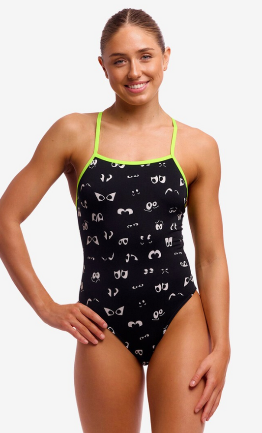 Funkita Womens Tie me Tight one piece - eye spy