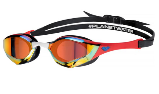 Arena Cobra Edge Swipe Mirror – gold/red