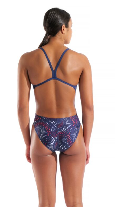 Arena Womens Fireflow challenge back - navy/team red