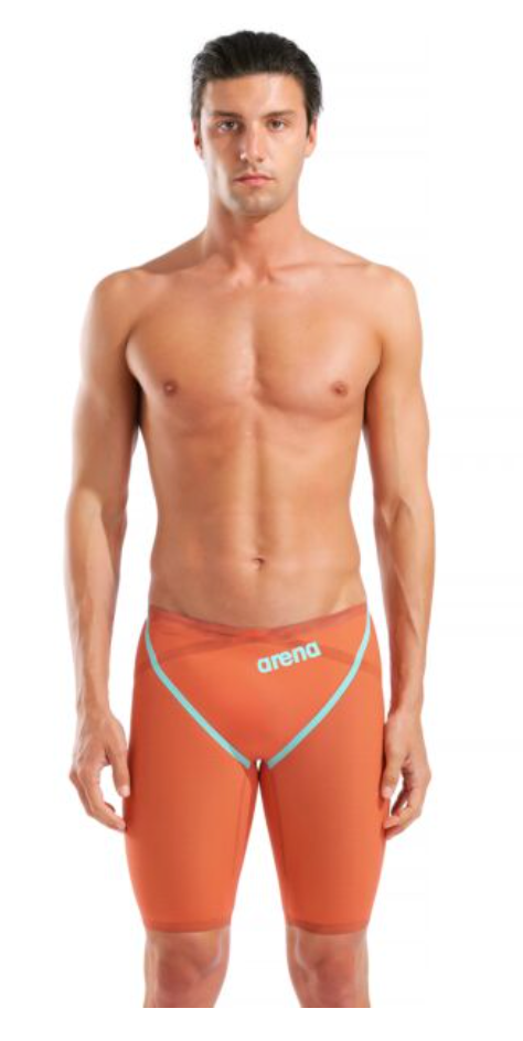 Arena Mens Powerskin Carbon Glide Jammers - Sunset Coral