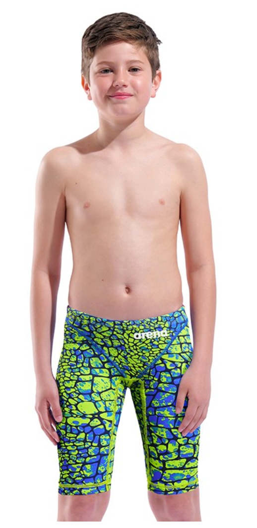 Arena Junior Boys Powerskin ST NEXT Jammer - Snake Green