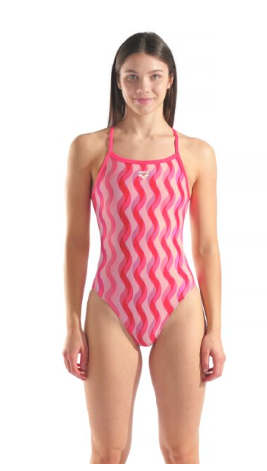 Arena Womens Ripple Print Challenge back