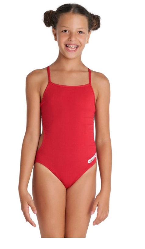 Arena Girls Team Challenge one piece : red/wt