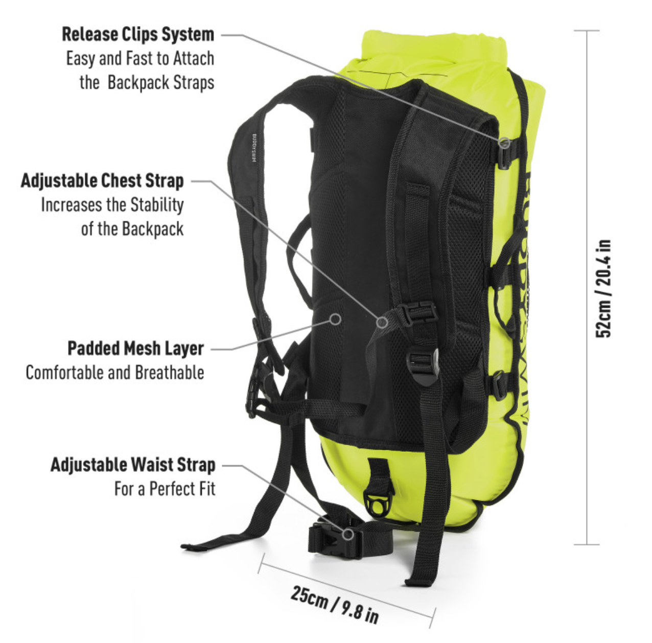 Buddyswim Drybag buoy backpack