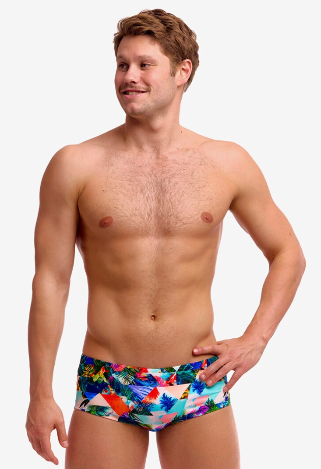 Funky Trunks Mens Classic Trunks - Palm Prism