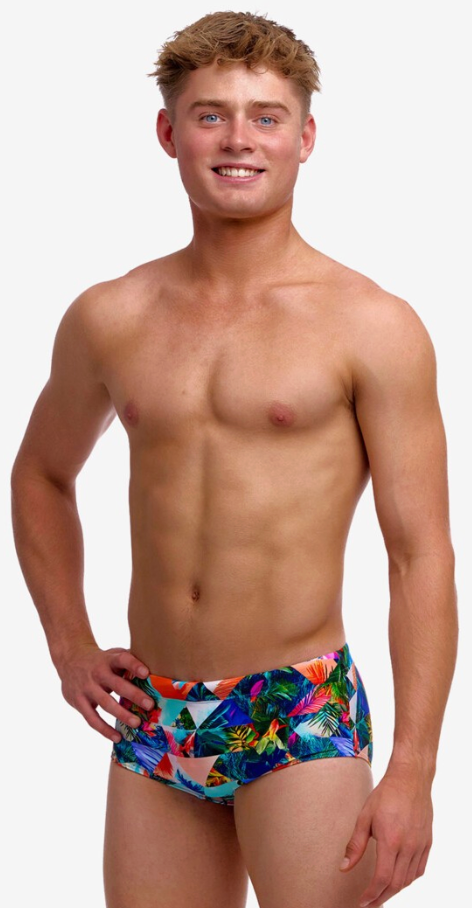 Funky Trunks Boys Sidewinder Trunks - Palm Prism