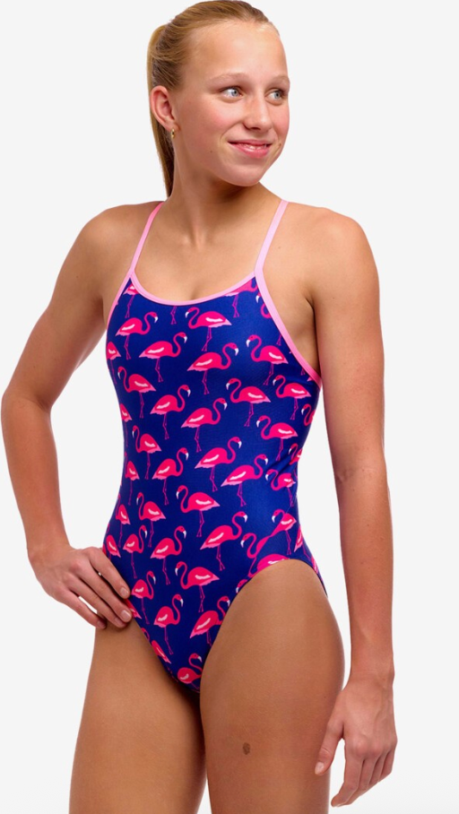 Funkita Girl's Diamond Back One Piece - Flocked up