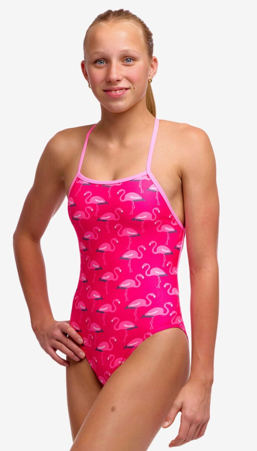 Funkita Girls Strapped In One Piece - Flaming Go Gos
