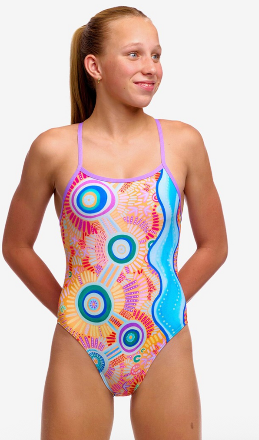 Funkita Girl's Single Strap One Piece - Kulin Colour