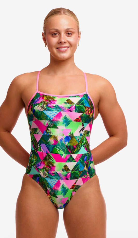 Funkita Womens One Piece Single Strap - Sub Lime