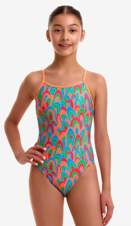 Funkita Girls Single Strap One Piece - Hush Puffy