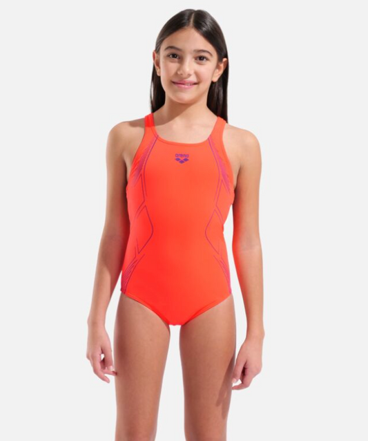 Arena Girls Graphic pro back : coral