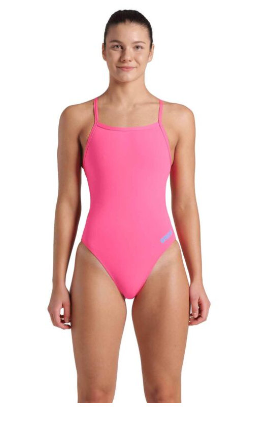 Arena Womens One Piece Challenge Team Solid - Pink/Blue