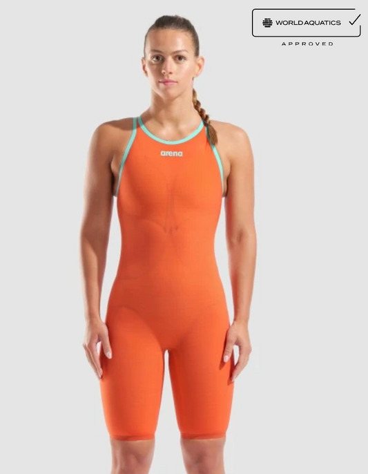 Arena Womens Powerskin Carbon Air 2 Open Back - Sunset Coral