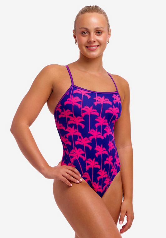 Funkita Womens One Piece Single Strap - Pinky Palms