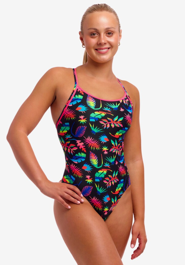 Funkita Womens Diamond Back One Piece - Lost Leaf