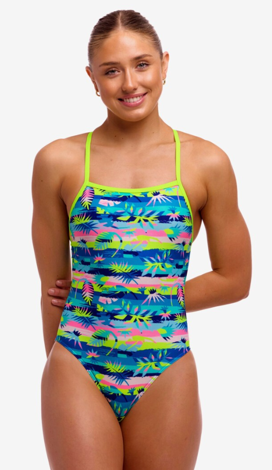Funkita Womens Tie me Tight one piece - Forest Floor – Swim Elite