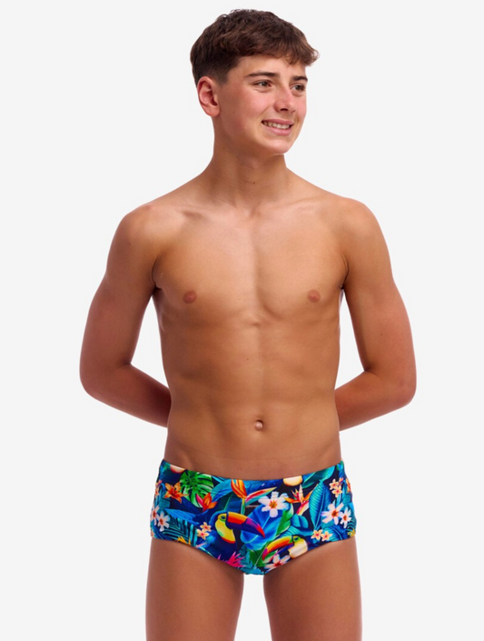 Funky Trunks Boys Sidewinder Trunks - Birdie Wordie