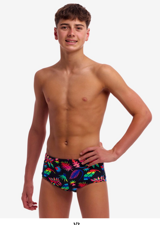 Funky Trunks Boys Sidewinder Trunks - Lost Leaf