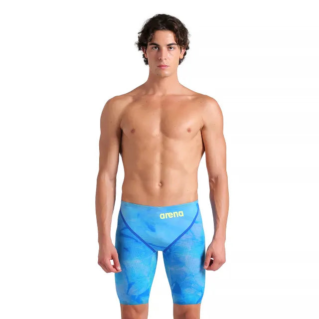 Arena Mens Powerskin Carbon Glide Jammers - Tie Dye Cobalt Blue