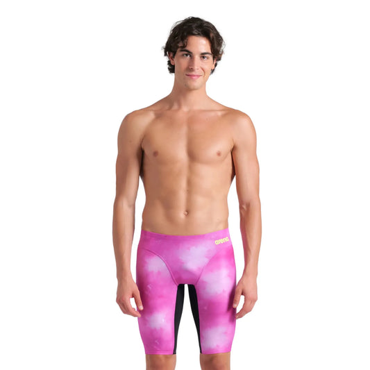 Arena Mens Jammers - Tie Dye Shocking Pink