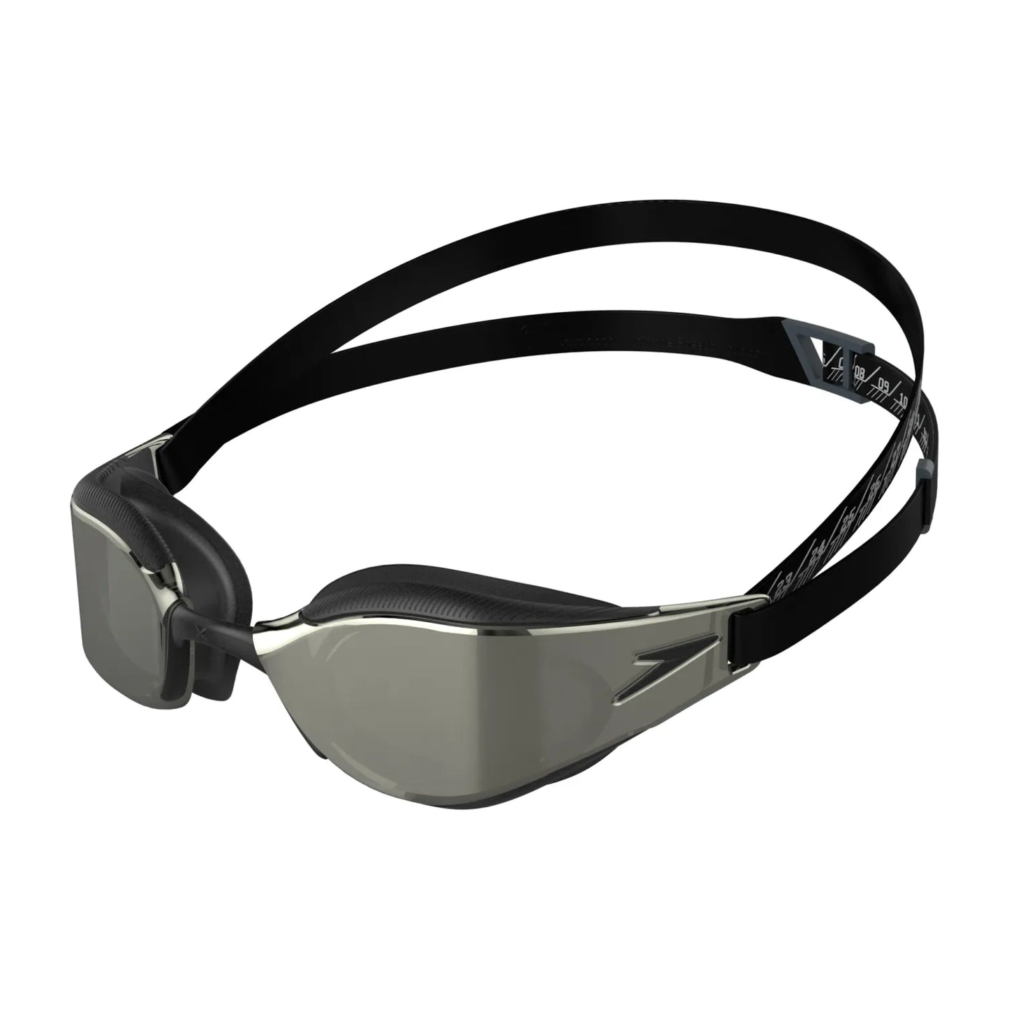 Speedo Fastskin Hyper Elite Mirror Goggle - Black/Oxid Grey/Silver