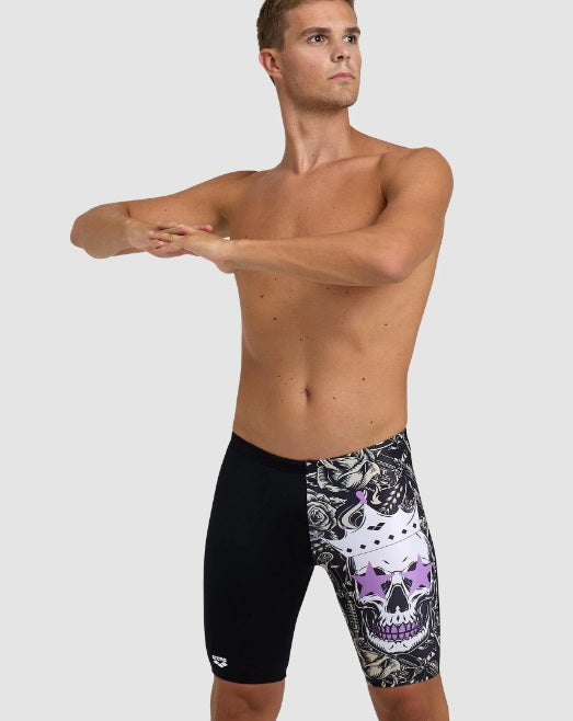 Arena Mens Crazy King Skull Jammer