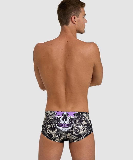 Arena Low Waist Trunks Crazy King Skull Swim Elite