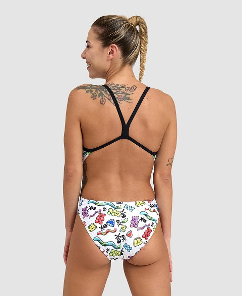 Arena Womens Crazy Gummy Challenge Back One Piece
