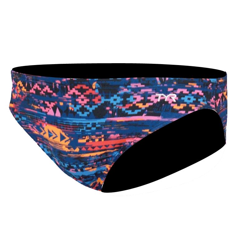 TYR Boys Kiowa Racing Brief - Orange/Multi