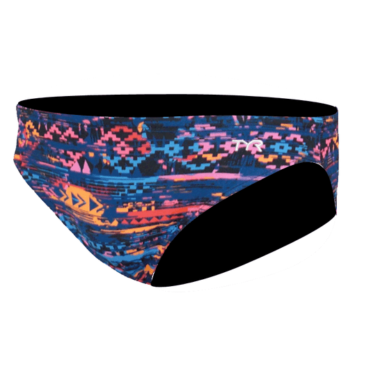 TYR Boys Kiowa Racing Brief - Orange/Multi