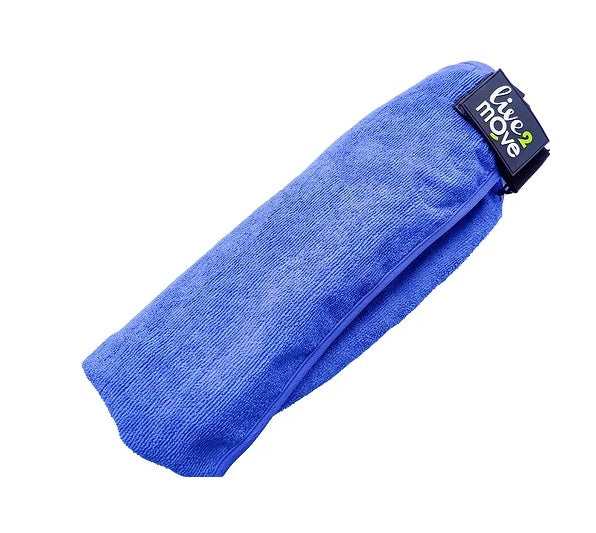Live 2 Move Towel: Seat Cover & Changing Towel - Black/Navy/Royal