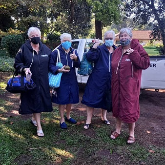 Parker Robe: Black & Navy