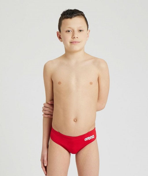 Arena Boys Swim Solid Brief - Red/White