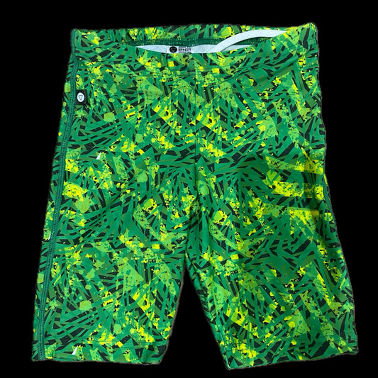 Rippled Effect Boys Jammers - Green machine