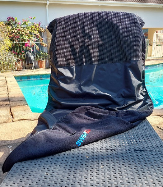 Car Seat Cover Towel with Waterproof Backing: Black