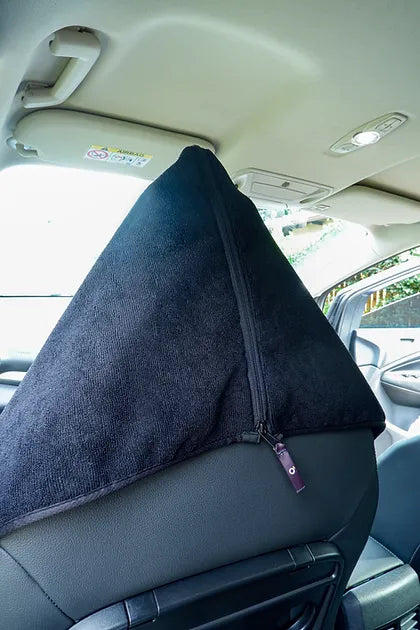 Car Seat Cover Towel with Waterproof Backing: Black