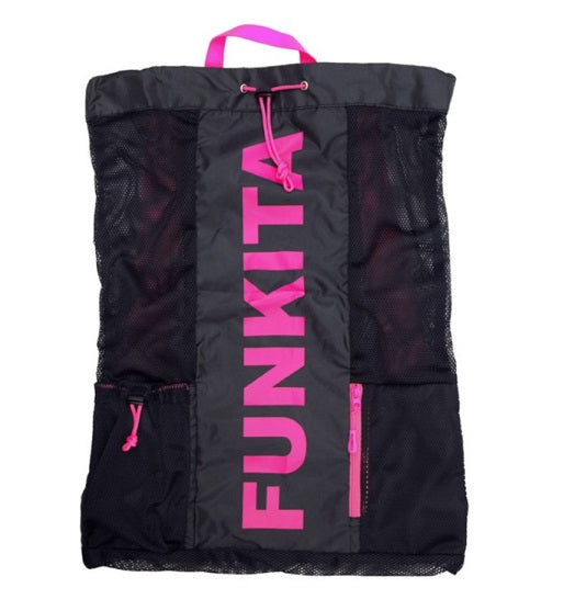 Funky Trunks Mesh Backpack (Bag) - Pink Shadow