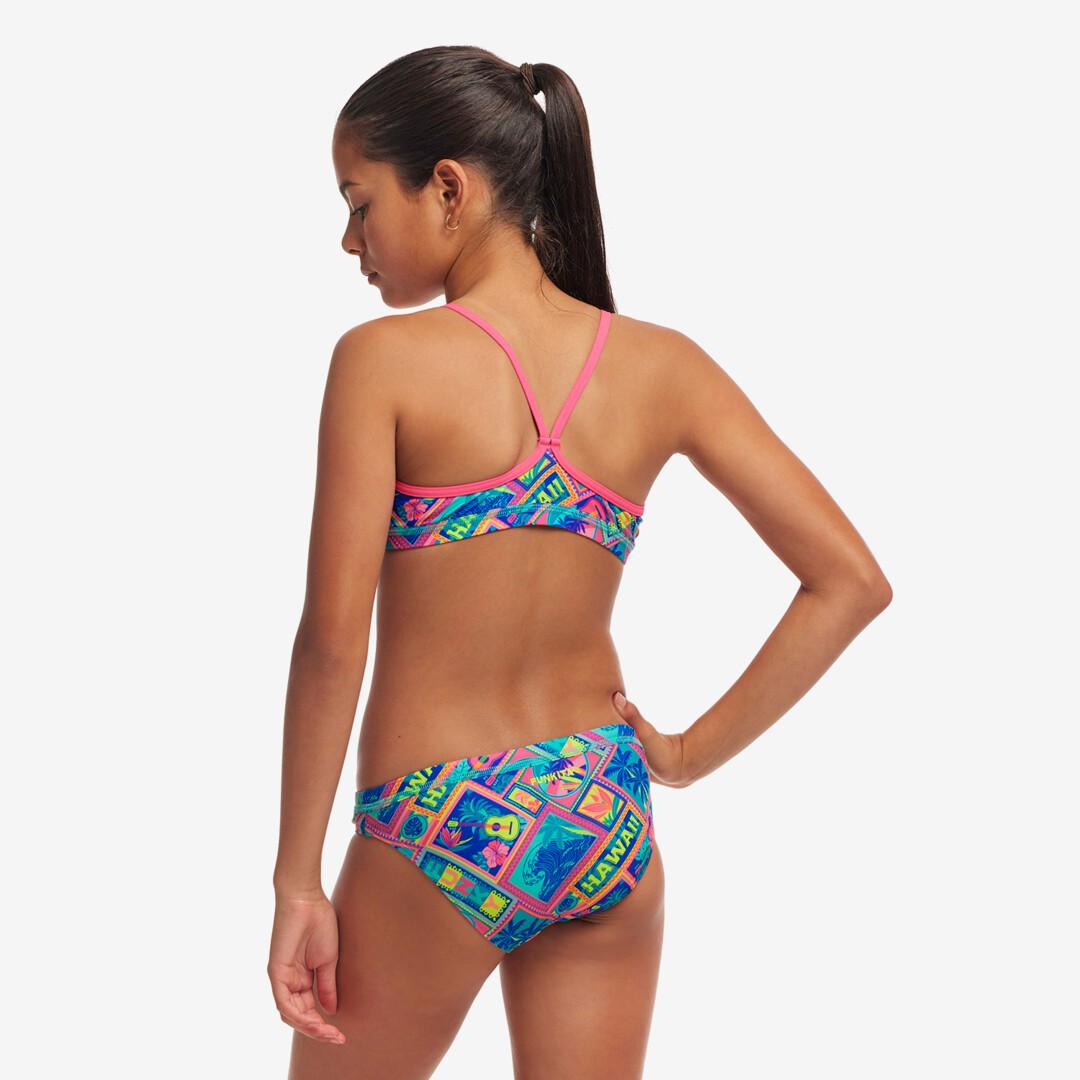 Funkita Girls Racerback Two Piece - Coco Canel