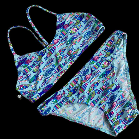 Rippled Effect Girls Two-Piece - Fishy Ideas